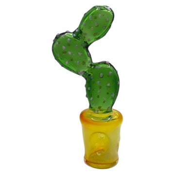 Green Glass Cactus Handpipe