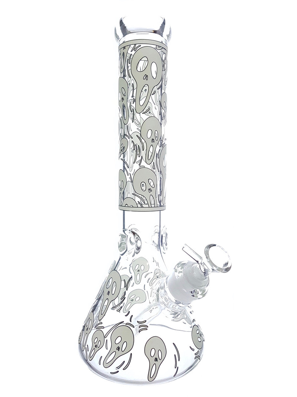 14” Glow in the Dark Ghostface Beaker Bong