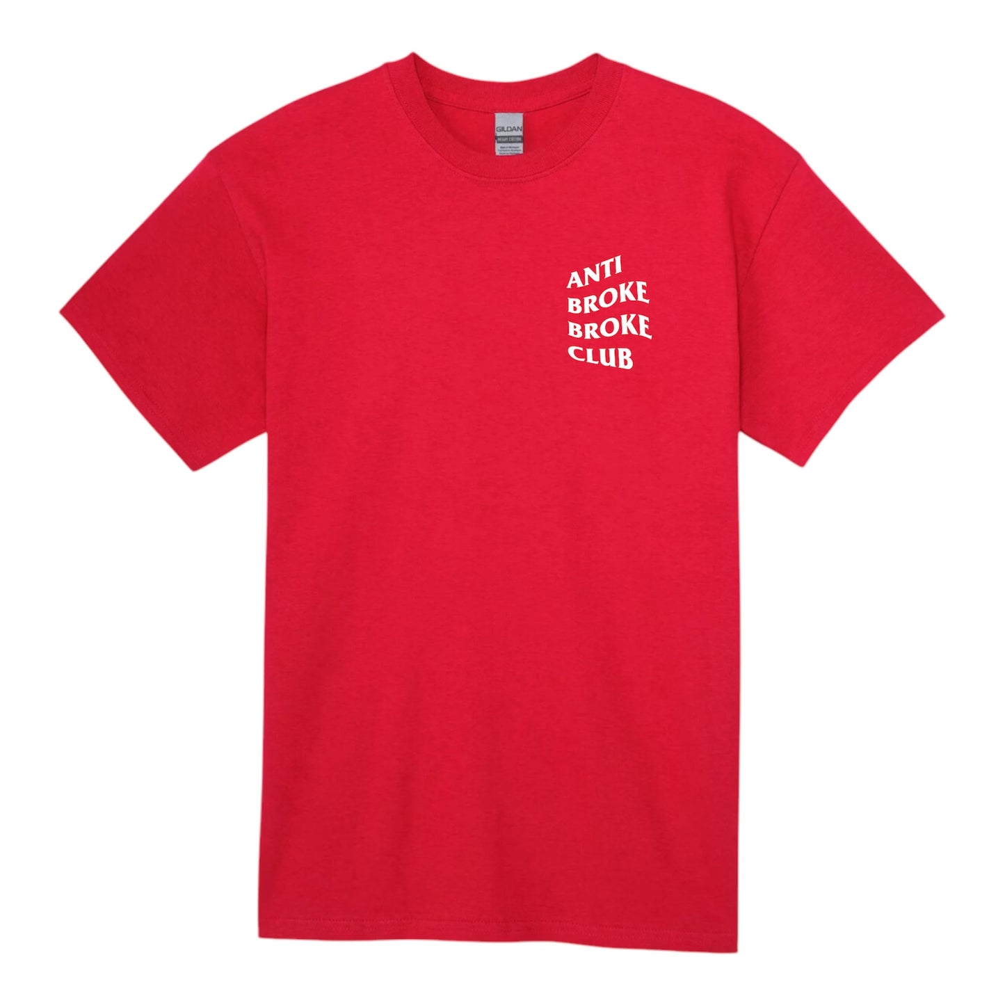 Anti Broke Broke Club Workout T-Shirt - Red