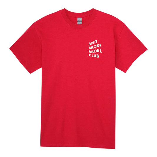 Anti Broke Broke Club Workout T-Shirt - Red