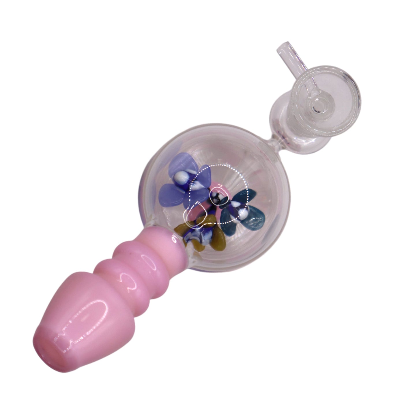 Glass Pink Flower Mini Dabrig