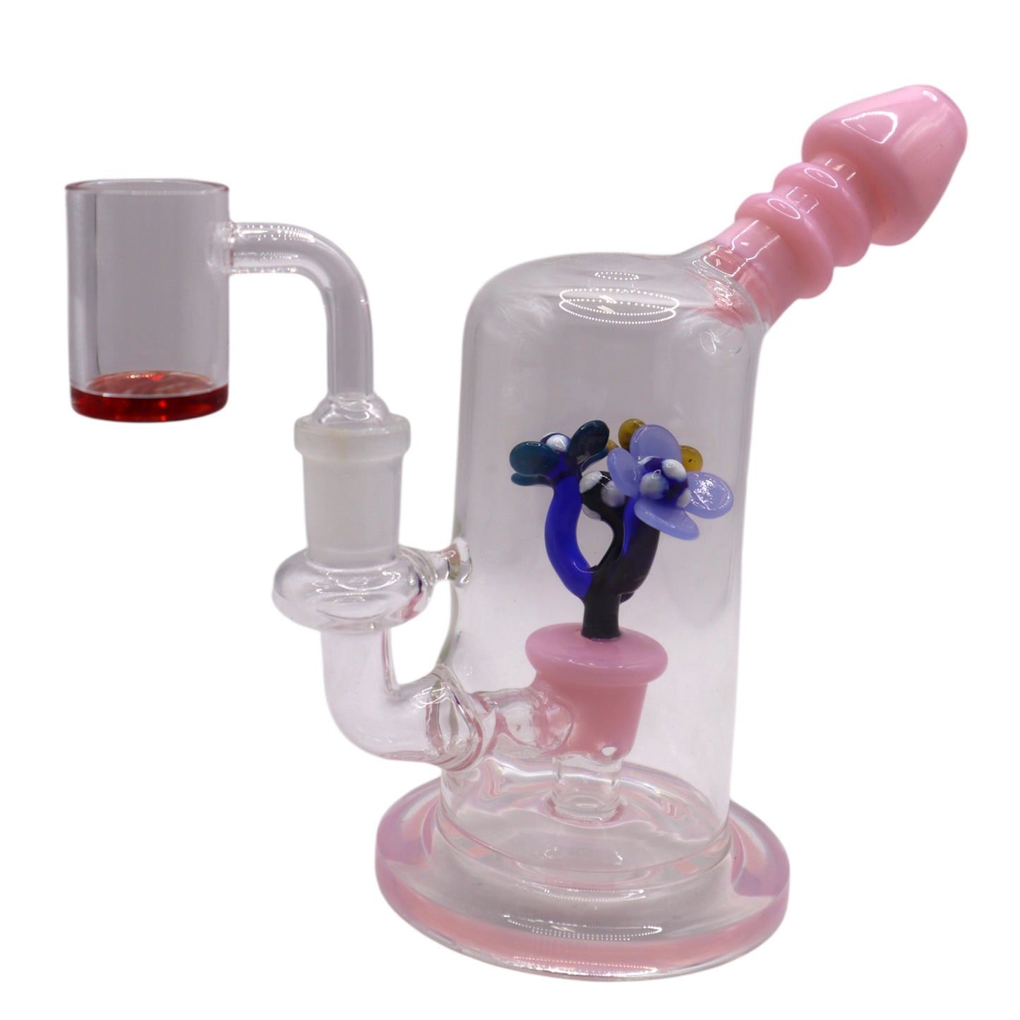 Glass Pink Flower Mini Dabrig